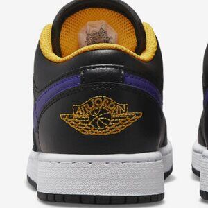Low top Jordan 1's "LAKERS"